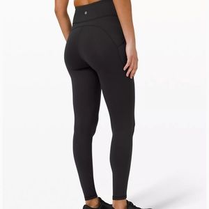 Lululemon black 28 high rise invigorate training leggings